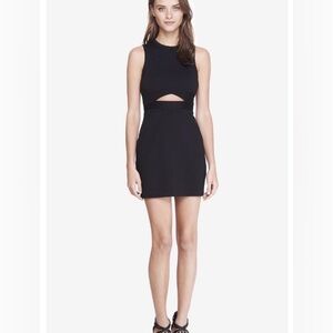 Express Black Cutout Mini Dress